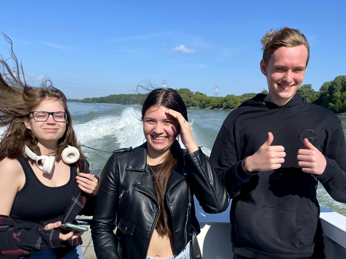 Im Fahrtwind am Twin-City-Liner